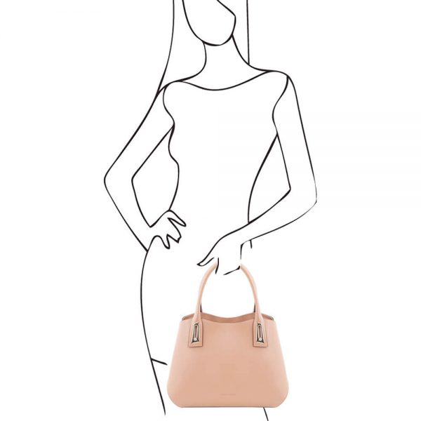 Луксозна дамска кожена чанта FLORA TL141694-05