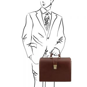 Мъжка кожена бизнес чанта CANOVA TL141347-04