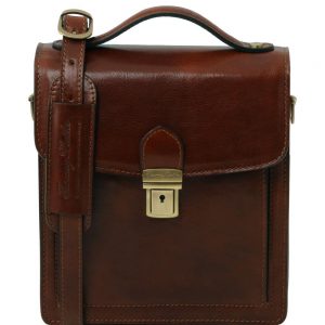 Мъжка кожена чанта за през рамо DAVID TL141425-05