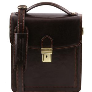 Мъжка кожена чанта за през рамо DAVID TL141425-08