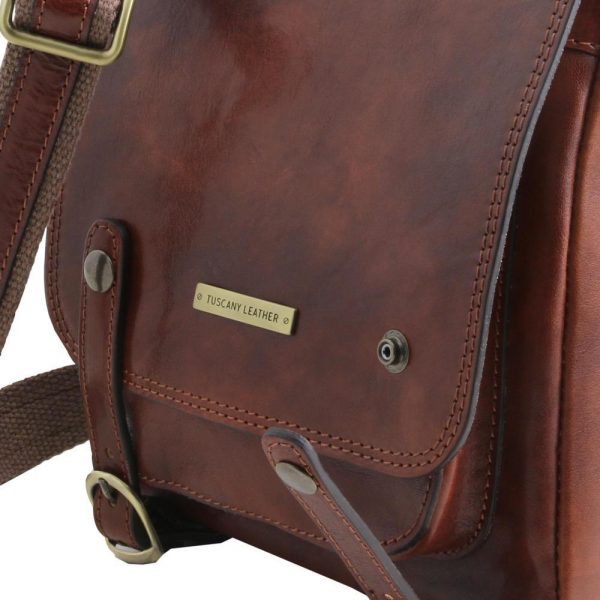 Мъжка кожена чанта за рамо ROBY TL141406-02