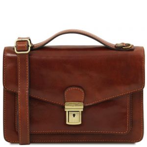 Мъжка кожена чанта за ръка и рамо ERIC TL141443-04