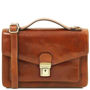 Мъжка кожена чанта за ръка и рамо ERIC TL141443-05