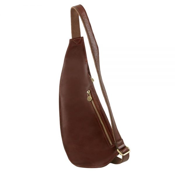 Мъжка кожена чанта за врат Leather crossover bag TL141352-01