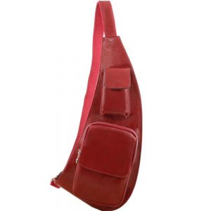 Мъжка кожена чанта за врат Leather crossover bag TL141352-08