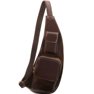 Мъжка кожена чанта за врат Leather crossover bag TL141352-09